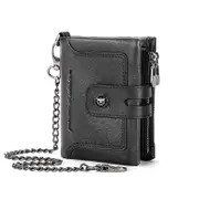 Rfid-protected Cowhide Wallet - Secure & Stylish