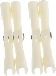 Parliky 2pcs Mosquito Net Holder Stabilizer Replacements Fixing Retainer Clips Bed Canopy Net Clips Camping Tent Clip Shade Net Clip Small Fixator Holder Netting Stabilizer Beige Plastic