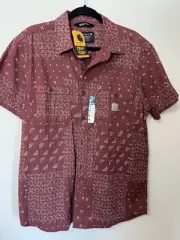 Carhartt Men’s Medium Rugged Flex Relaxed Fit Lightweight Shirt NEW S53