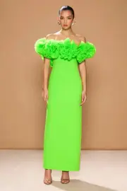 BNWT Sonya Moda Sorrento Maxi Dress Size 8 RRP $775 Event Racewear Verde Green