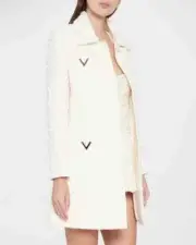 Valentino Sequined Logo COAT Jacket- With Tags- RRP17,900 AUD