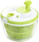 Salad Spinner, Large 5 Quarts Fruits and Vegetables Dryer,Easy to Use, White and
