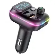 VR robot Upgraded Bluetooth FM Transmitter for Car, Wireless Bluetooth 5.0 FM