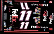 #11 Denny Hamlin FEDEX Freight 2007 Chevy 1/32nd Scale Nascar Decals