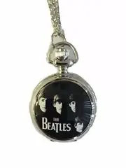 Classic Rock Band Silvertone Finish Pendant Timepiece