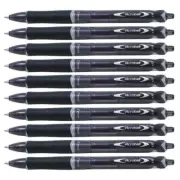 10 x PILOT BegreeN Acroball Retractable Ballpoint Pen Black 0.7mm BAB-15F-B-BG