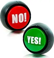 Granatan Yes and No Buttons With Sound - Talking Buzzers for Office, Home, and Games - Set of 2