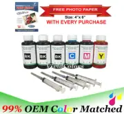 600ml 4-Color Bulk Ink Refill Kit for HP Inkjet Printer Cartridges Total 600ml