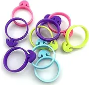 60 Pcs Pastry Bag Ties Reusable Icing Bag Ties Silicone Decoration Bag Clips Cake Piping Bag Ties for Cupcakes Cookies and Pastry(15 Pieces Light Purple15 Pieces Blue15 Pieces pink15 Pieces Green)
