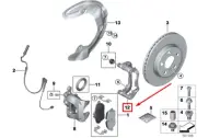 MINI CLUBMAN F54 Disc Brake Caliper Bracket 6860251 34116860251 NEW GENUINE