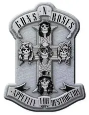 Guns N Roses Pin Badge Appetite for Destruction Band Logo Official Metal Lapel