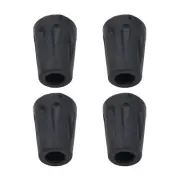 4x 10mm Walking-Stick Rubber Ferrules Cane Crutch Grip Tip Ends Cover Black
