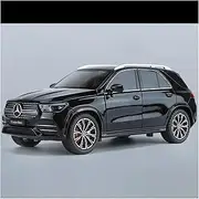 Scale Finished Model Car 1:24 Scale for Benz GLE350 SUV Metal Car Model Simulation Miniature Vehicle Collector Decoration Die-cast Vehicle(Black)