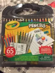 Crayola 65 Piece Hardcase Kit - Pencils Design & Sketch Stocking Stuffer