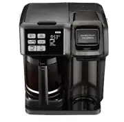 Hamilton Beach FlexBrew 2-Way Black Stainless Coffee Maker (a)