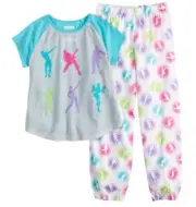 FORTNITE Pajamas Girl's 10/12 NeW Short Sleeve Shirt Pants Pjs Set