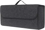 Car Boot Organiser Car Trunk Organizer Non Slip Storage Box Large Capacity Felt Foldable Tool Bag For SUV Sedan Travel Accessories