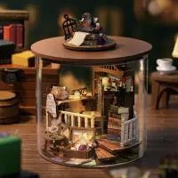 在飛比找momo購物網優惠-【CUTE ROOM 智趣屋】櫻之風景 小貓蛋糕店 魔法小屋