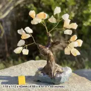 Natural Citrine Tree of Life Crystal - Manifest Abundance & Vitality