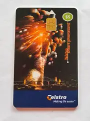 Telstra Smart Phonecard $5-Celebrate the New Millenium - Mint Chip 99005044N