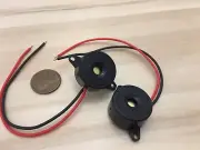 2 pieces active Piezo Electronic Buzzer 3v 24V 12V Tone Alarm Arduino c20