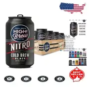 Refreshing Nitro Cold Brew Coffee, Sugar Free & Caffeinated – 10 Fl Oz, 12 Pack