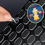500pcs Double Sided Sticky Dots, Clear Removable Glue Adhesive Mounting Putty Stick Tack for Wall Hanging, Glass Putty Wax Gel Poster Tape for Crafts Balloons Festival Party Museum Decor 0.31" X 0.51"