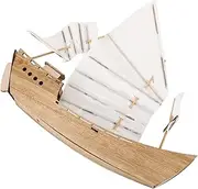 Alipis DIY Wooden Sailboat Model Kits for Unfinished Wooden Ship Assembly Craft for Family Activities Enhance Manual Dexterity and Creativity Desk Bookshelf Display