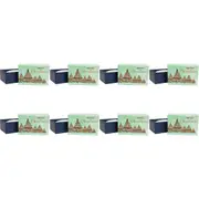 8PK LVD Christmas Tree Scented Bath Soap Bar w/ Box Body Fragrance 9x6cm Green
