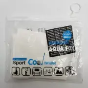 Aqua Fox Cool Wristlet Arm Sleeve Sports Sunblock Ice Skin Outdoor UV Cut, White
