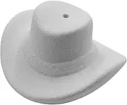 ANCLLO White Ceramic Cowboy Hat Incense Holder Design Stand Burner,Western Decor for Home Decor Incense Holder,spritual Need,Incense Holder,Not Included Sticks