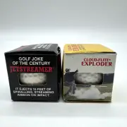 Gag Golf Balls Lot 2 Cloud-Flite Exploder Jetstreamer Ribbon Streamer Exploding