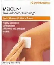 3 PACK OF Melolin Dressing 10X10Cm 3Pack
