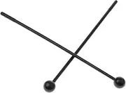 Generic 2 Pieces Mallet Sticks Beaters Black for Xylophones Marimba