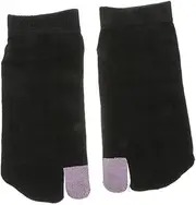 [CATIEBYE] Elegant Toe Topper Socks Breathable Lightweight Short Split Toe Design for Women Men
