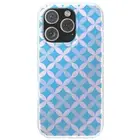 Designer Case For Apple iPhone (16,15,14,13,12,11,X,8,7),Petals Blue Print