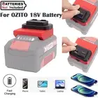 For OZITO 18V Lithium Battery Power Phone Charger Adapter PD & QC 3.0 Dual Port