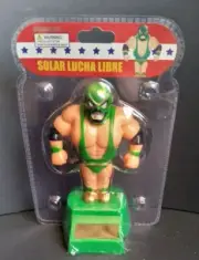 Solar Power Dancing Toy Lucha Libre Green Mexican Wrestler Nacho Muscle Elephant