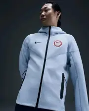Men's Medium Nike Olympic Paralympic Team USA Tech Fleece Windrunner FN1242-441