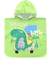 Outdoors Changing Robe Poncho Towel, Beach Towel Wrap Gentle and Soft Bathrobe hot Spring Beach Beach Hooded Cloak Printed Surf Poncho Sport Robe (Color : Green, Size : One Size)