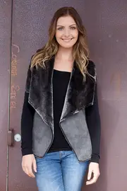 Faux Fur Vest--COO-04CS9822