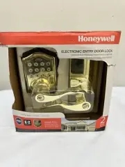 Honeywell Door Locks Electronic or Key Entry Lever Door Lock Brass Buy It Now
