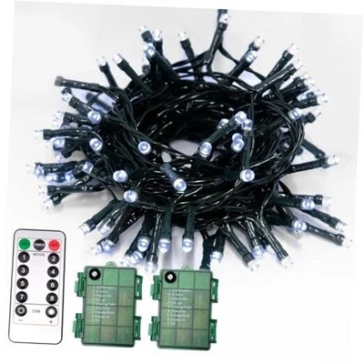 2 Pack Battery Operated String Lights, Each 16.5 Ft 50 LED String Lights Dark