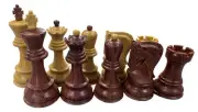 Zagreb WoodTek Plastic Chess Set w/ 3 3/4 Inch King