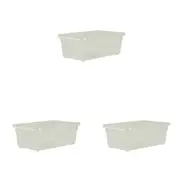 3x Home Leisure SM Shoe Box Clear Storage Laundry Cleaning Home Organisation