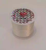 BEADING CORD WHITE STRETCHY ELASTIC JEWELRY 80 YARD