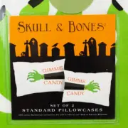 Set of 2 - HALLOWEEN Trick or Treat Pillowcases GIMME CANDY Frankenstein Monster