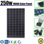 250W 12V MONO SOLAR PANEL CARAVAN HOME OFF GIRD BATTERY CHARGING POWER 250WATT
