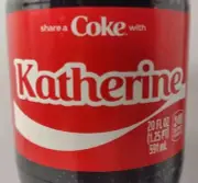 Share A Coke With Katherine 2025 Coca Cola Bottle Personalized Limited Edition