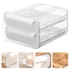 Double Layers Fridge Egg Organizer Egg Storage Container For Refrigerator